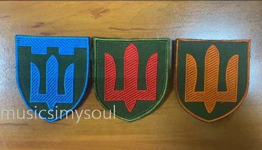 Lot of 3 - Ukraine Patch ZCU Трезубец Герб Украины military chevrons UA