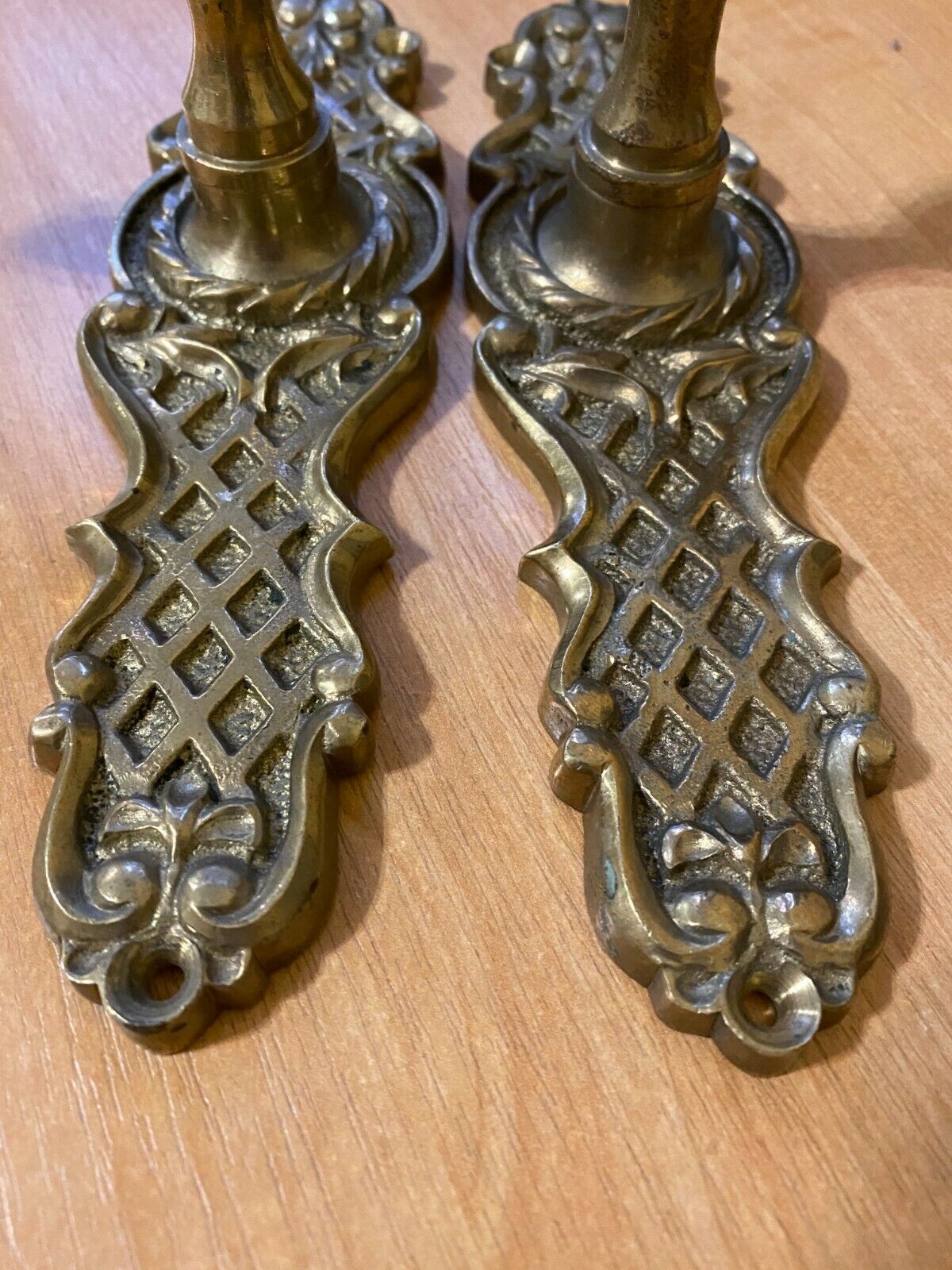 Vintage Door Handle Antique Doorknob Antique Bronze Art Deco Brass Exclusive