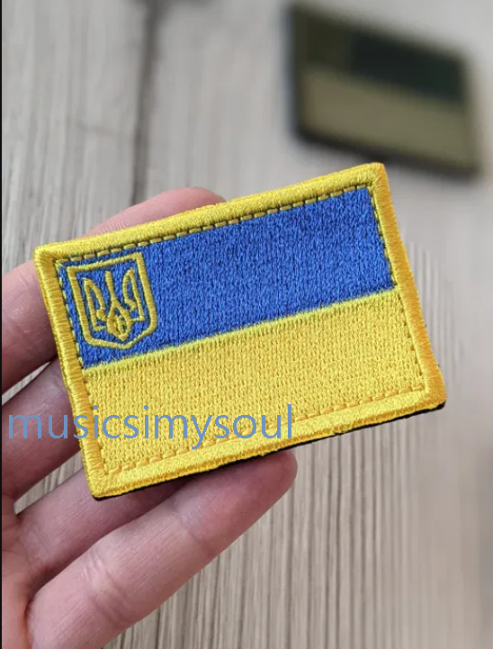 Ukraine Patch - Chevron ZSU - Flag Ukraine with trident Ukraine trend 2022