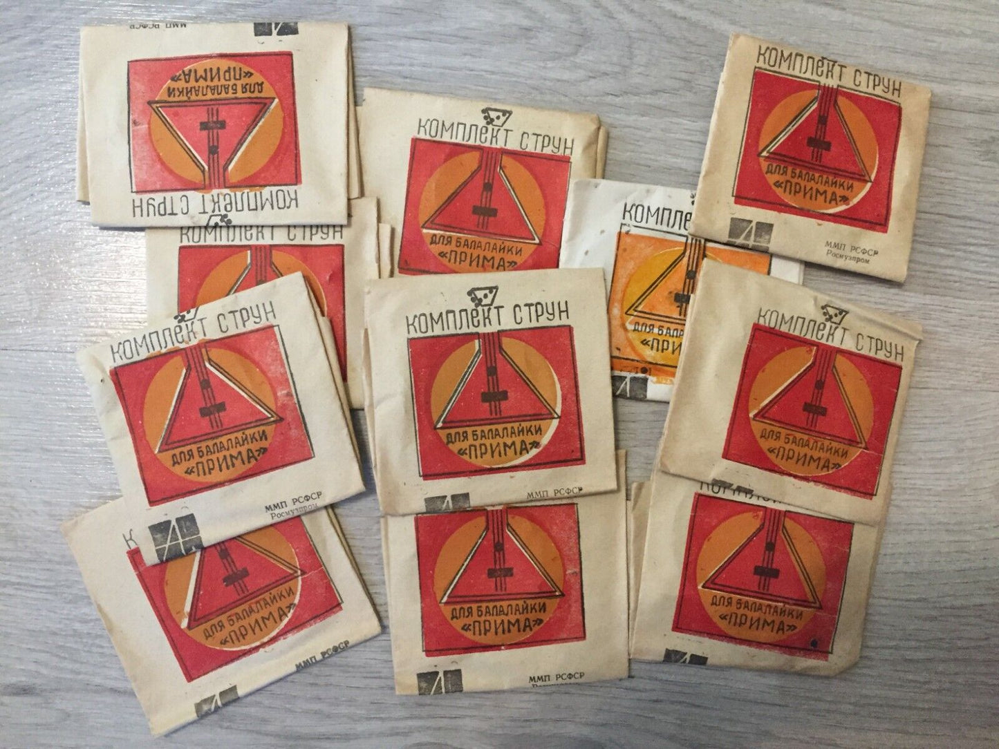 Exclusive Strings for Balalaika 3 strings Steel Set Balalayka Soviet USSR Vintag