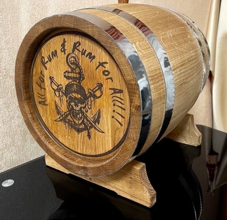 1.32 Gallon / 5L Oak Barrel Keg Brandy Wine Drinks Whisky Beer Sake Rum Bourbon