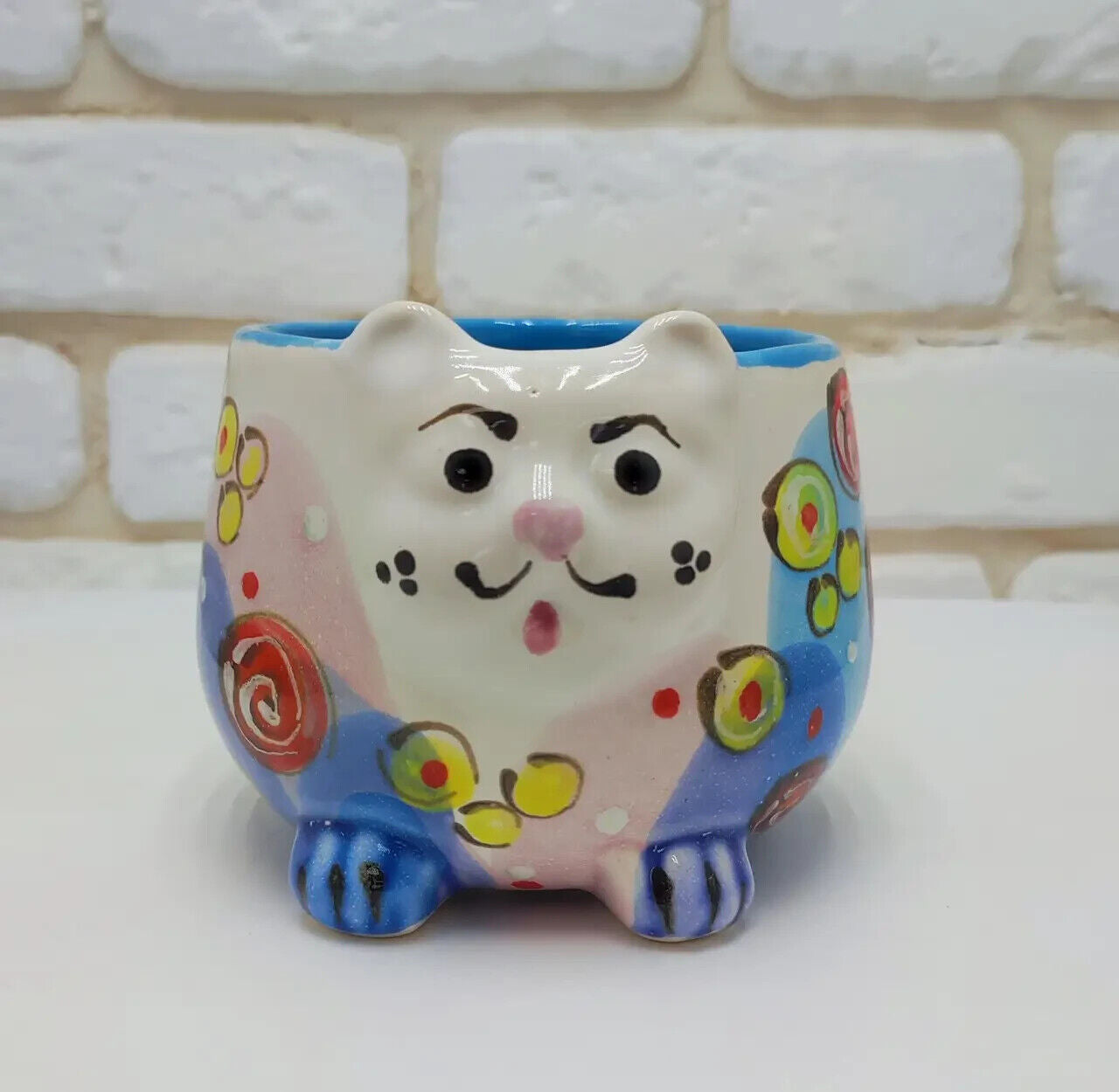 New Cup Ceramic Ukraine Hand Painted Ornament Flowers Ukrainian Decor Gift