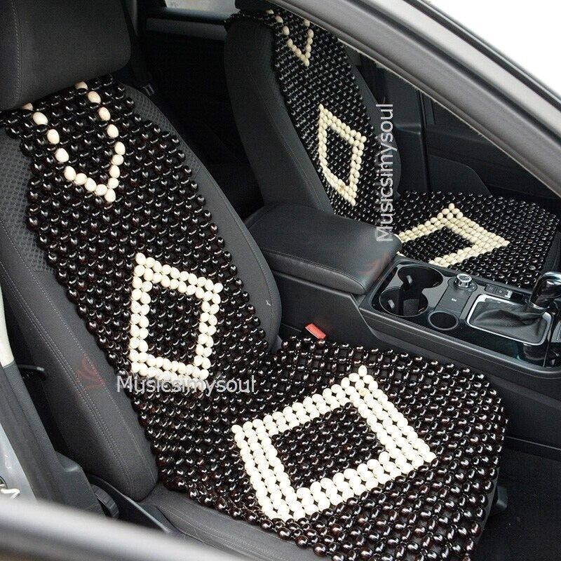 Truck Cushion Cover Therapy Wooden Beaded Massage Vehicle Car Seat Chair Rolling
