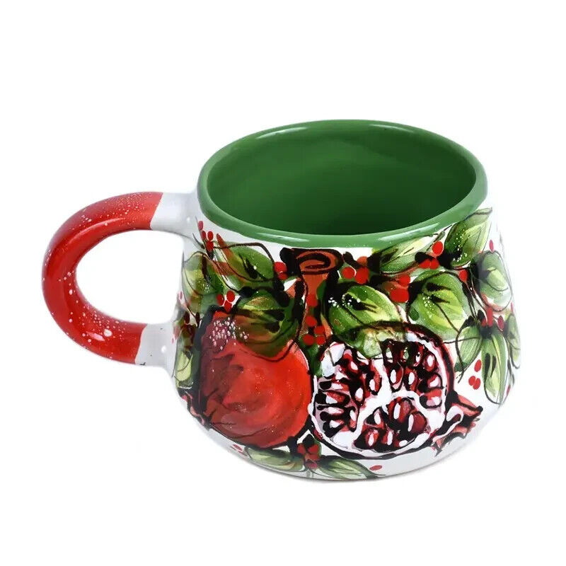 New Cup Ceramic Ukraine Hand Painted Ornament Flowers Ukrainian Decor Gift