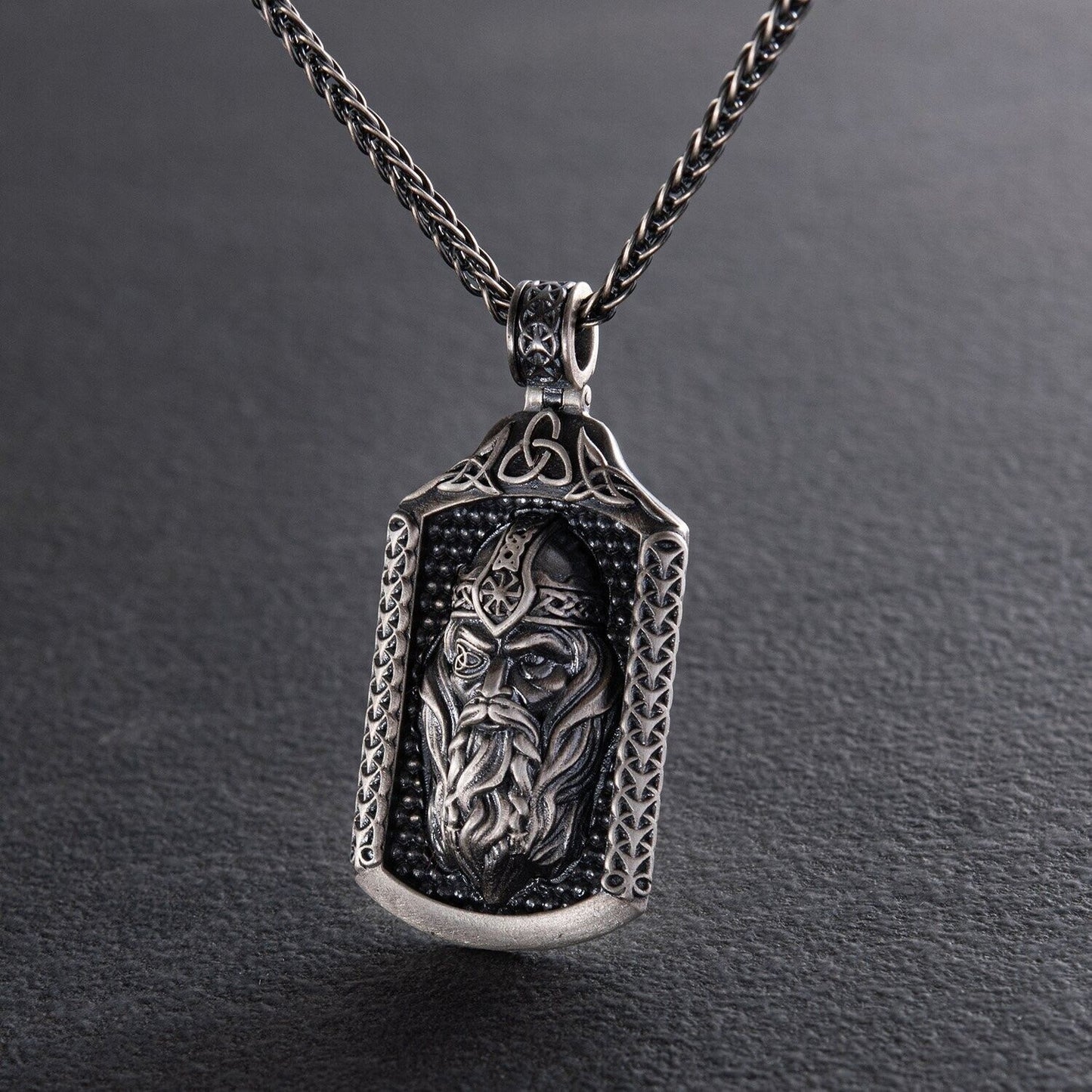 Viking Silver 925 Pendant Necklace Ax Style Excellent Nice Scandinavia