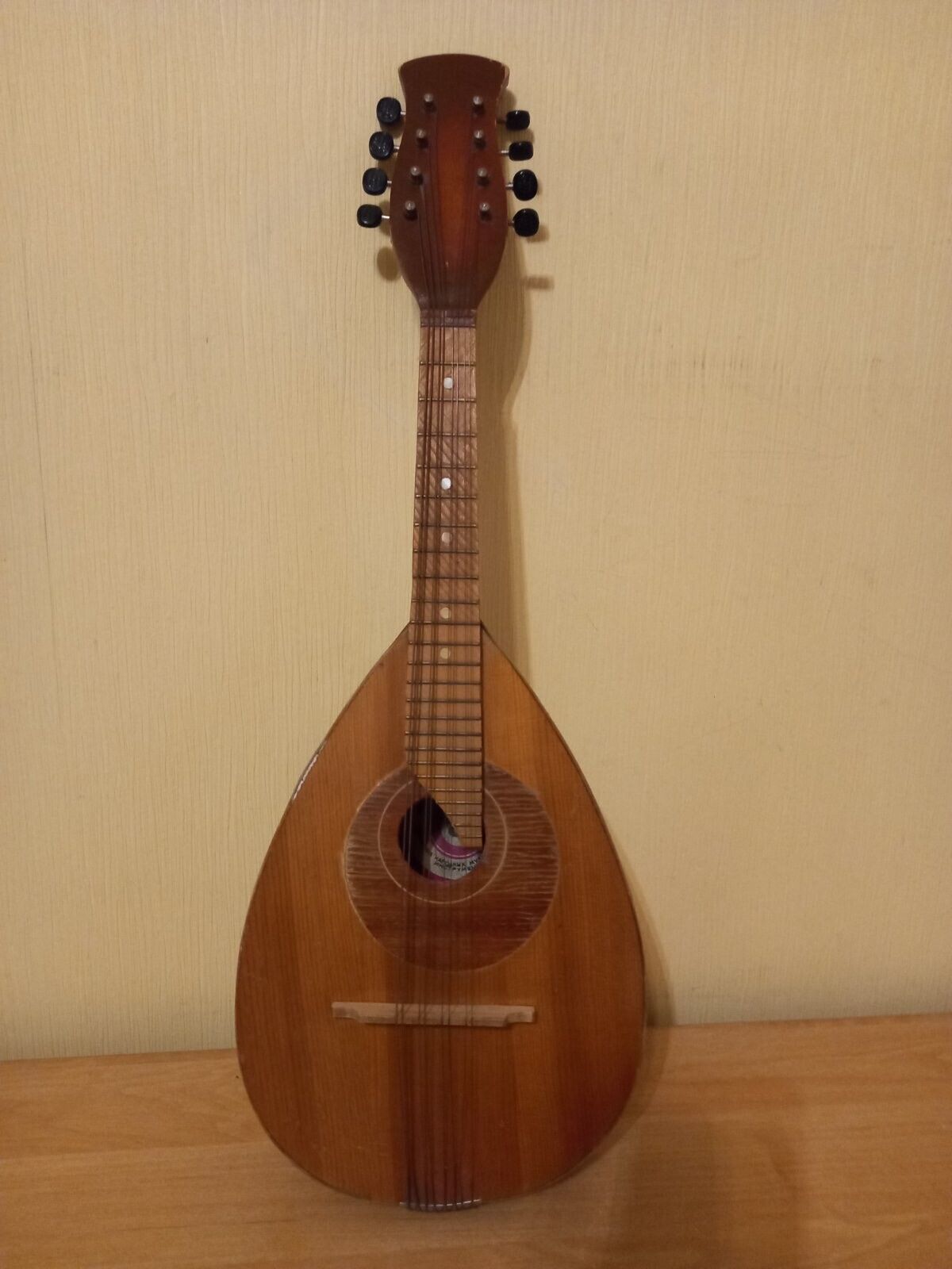 Mandolin Folk Instrument USSR Soviet Mandolina Vintage