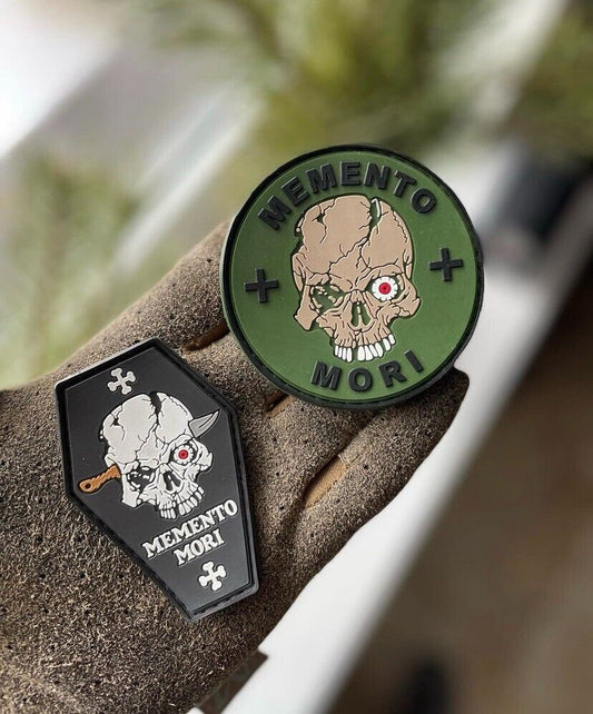 Lot of 2 - Ukraine Patch- Memento Mori ZSU PVC Rubber
