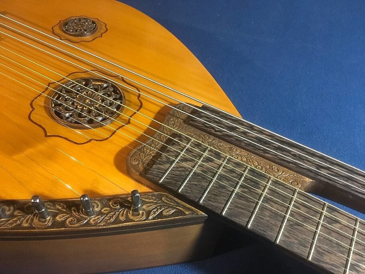NEW Kobza Double Neck 17 String Vihuela Ukraine Lute Folk Guitar Handmade Unique