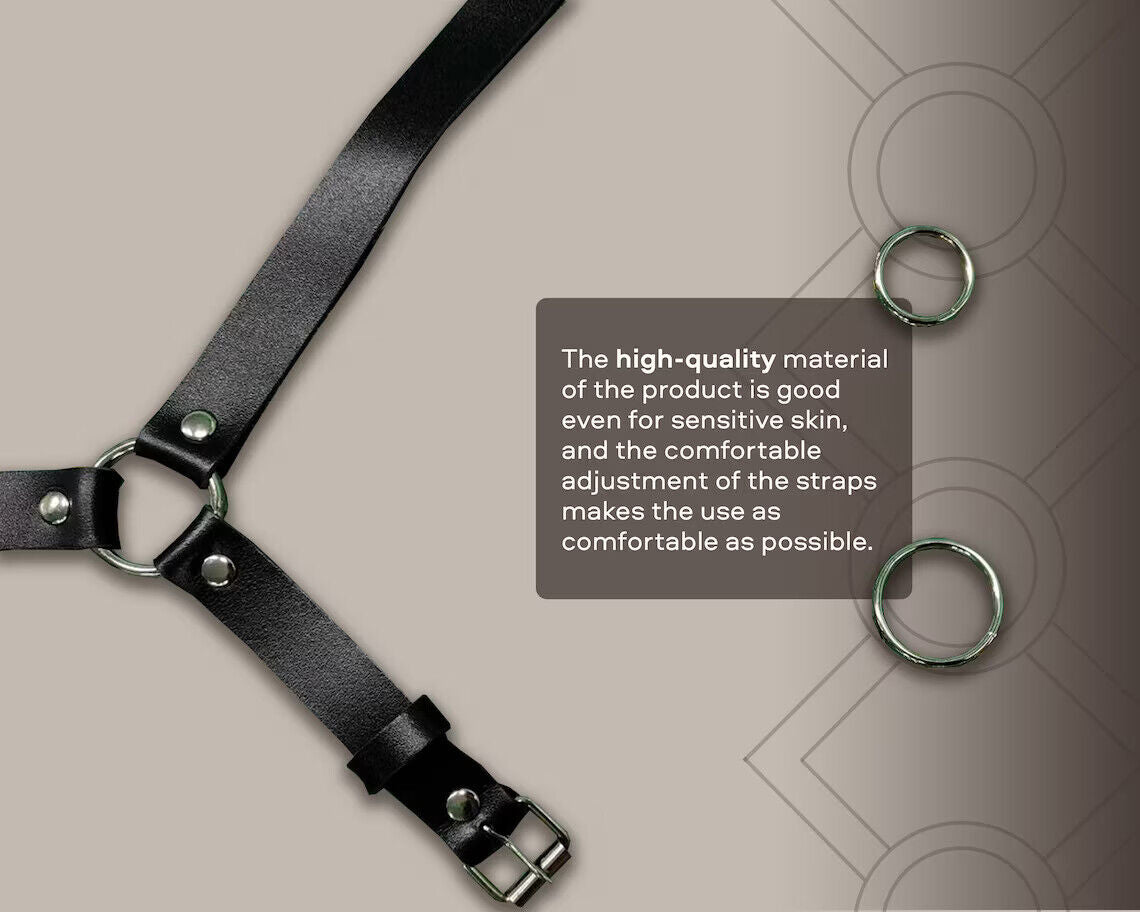 Leather Women Harness Bra Chest Bondage Bralette Shoulder Bra