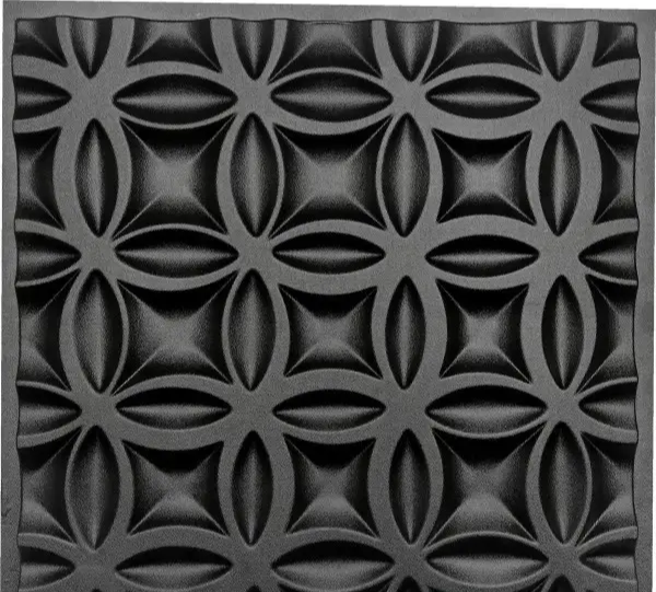 2pcs Panels Wall ABS Stone Art Plastic Mold Decor 3D Plaster Tile Form Design