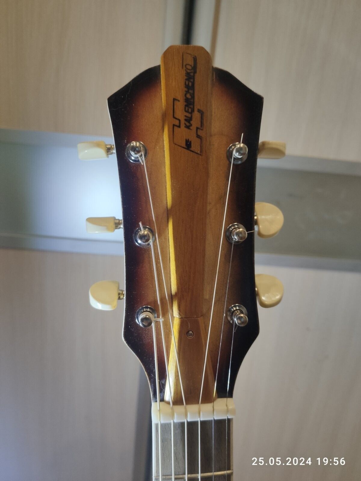 Solid Acoustic Electric Guitar Kalenichenko Ukrainian Master Archtop Handmade