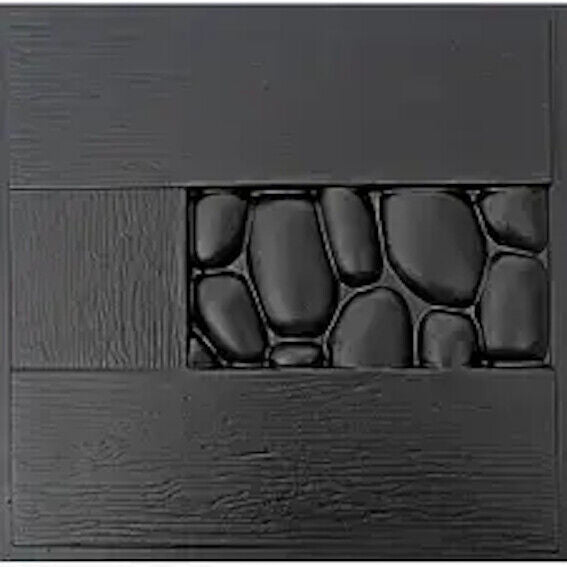 2pcs Panels Wall ABS Stone Art Plastic Mold Decor 3D Plaster Tile Form Design