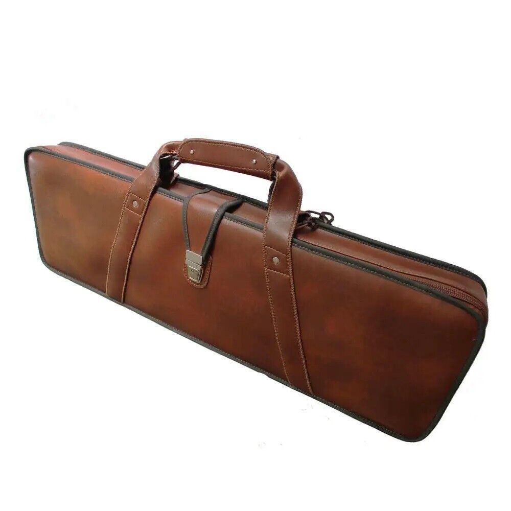 Shotgun Hunting Case Eco Leather Cover Rifle Disassemble Gun Carry Bag Gift