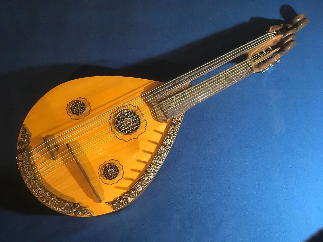 NEW Kobza Double Neck 17 String Vihuela Ukraine Lute Folk Guitar Handmade Unique