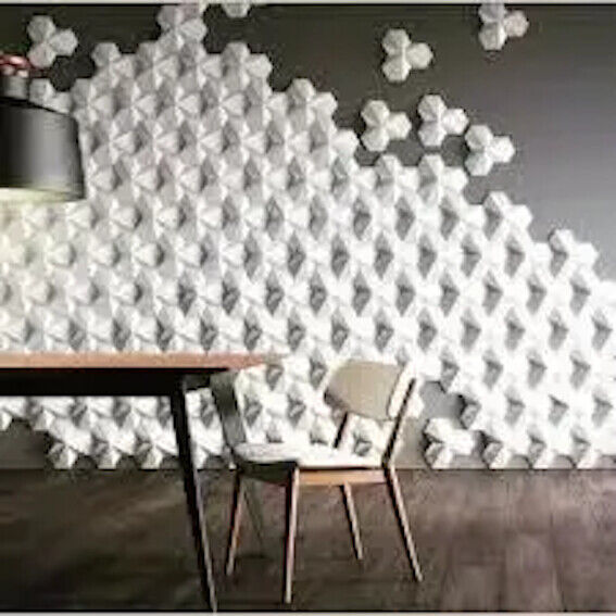 2pcs Panels Wall ABS Stone Art Plastic Mold Decor 3D Plaster Tile Form Design