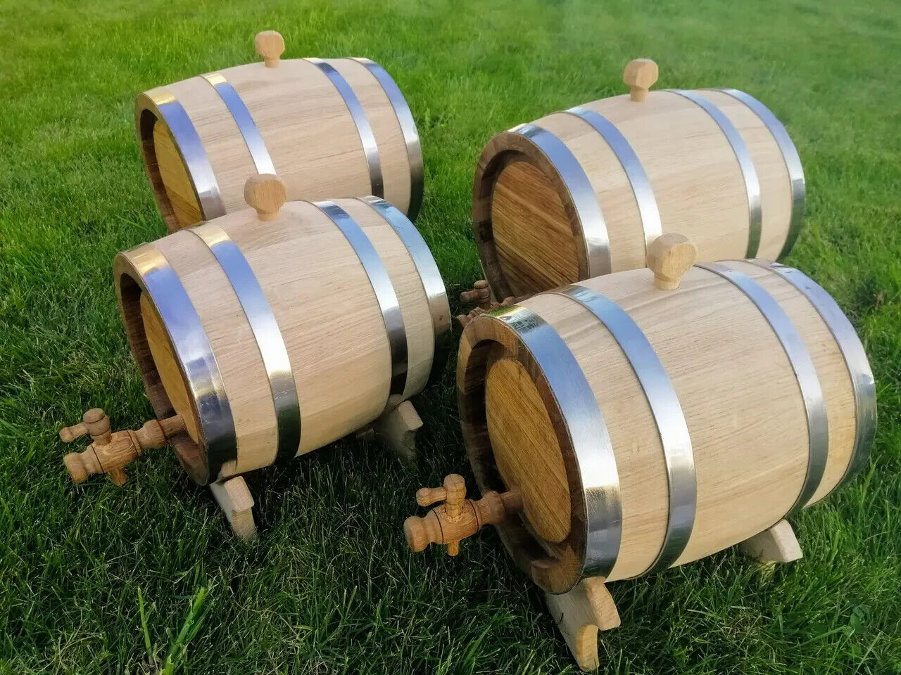 1.32 Gallon / 5L Oak Barrel Keg Brandy Wine Drinks Whisky Beer Sake Rum Bourbon