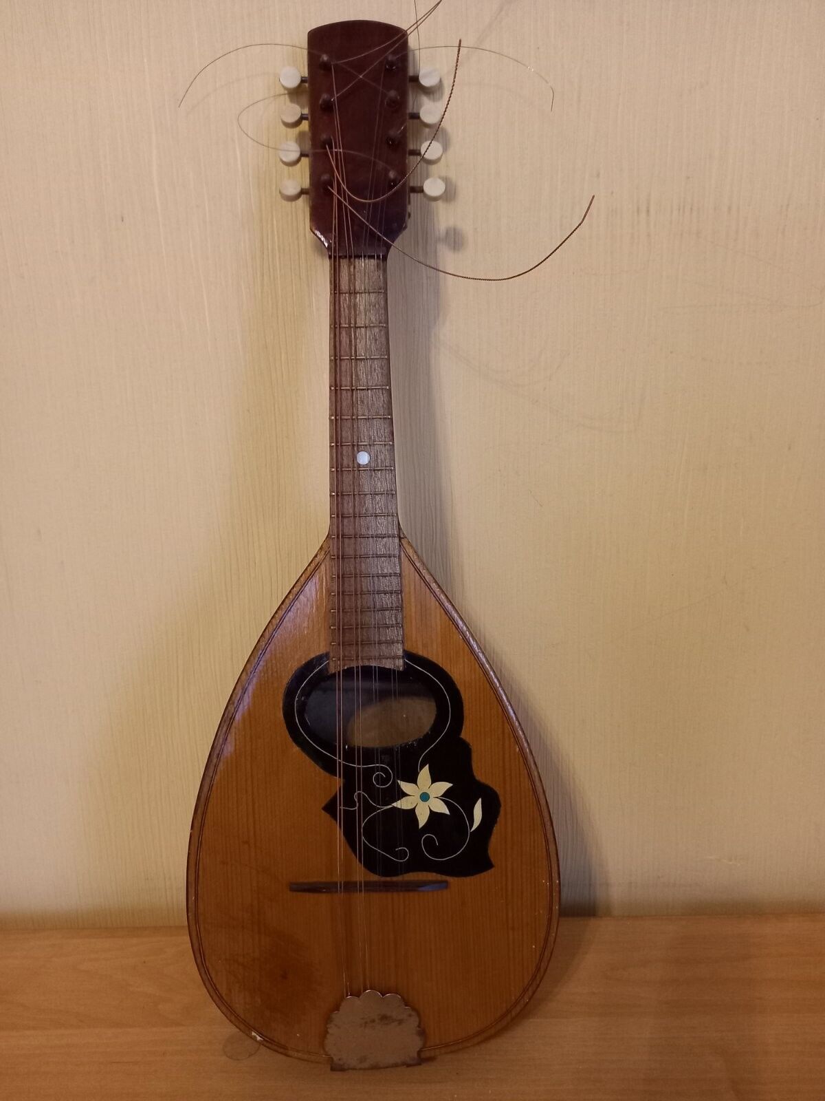 Unknown Italian Mandolin Folk Instrument Vintage 8 String