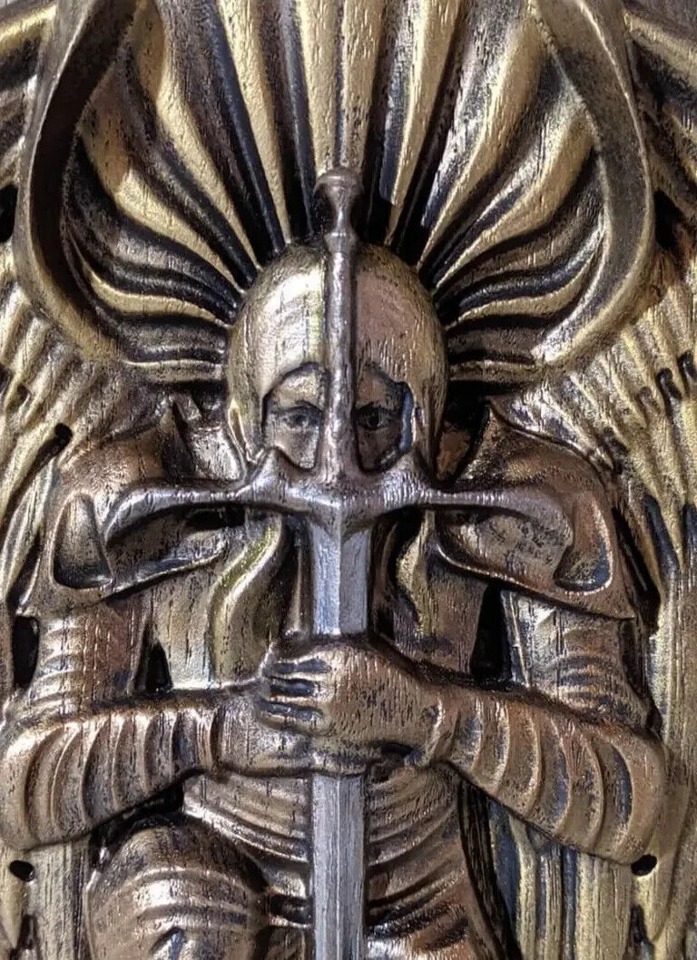 NEW Wood Panno Wall Warrior of Light 35x50cm Decor Gift Panno Art Gift
