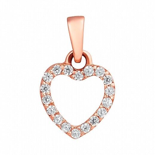 Pendant Ukrainian Heart Ukraine Necklace Jewelry Charm 14k gold (585)