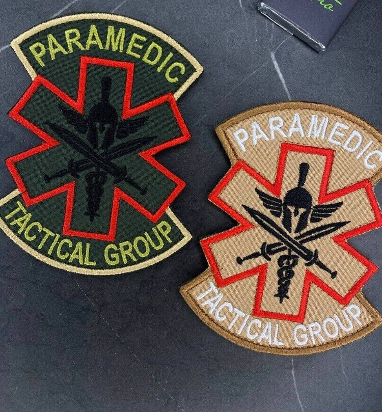 Lot of 2 - Ukraine Patch - Paramedic Tactical Group Ukrainian