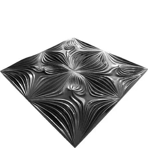 2pcs Panels Wall ABS Stone Art Plastic Mold Decor 3D Plaster Tile Form Design