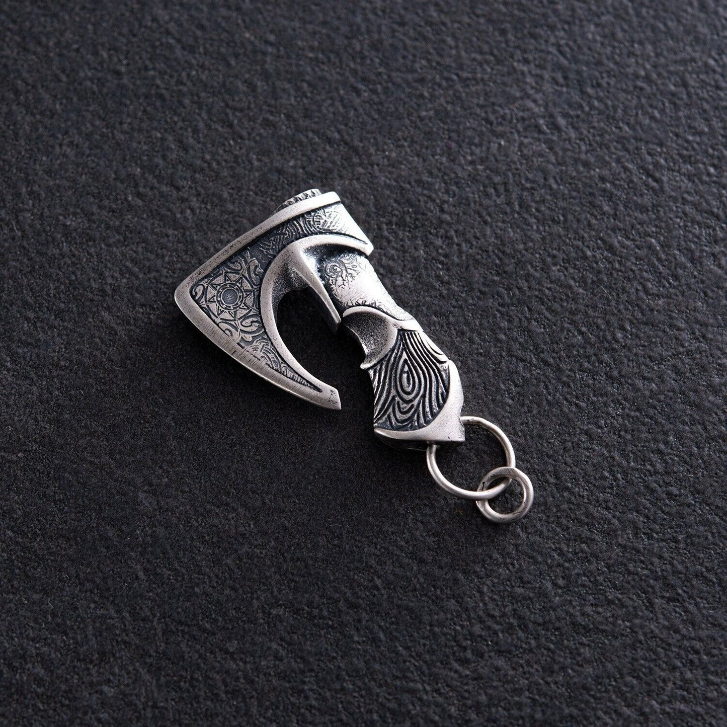 10.8 gr Men's Celtic Ax Axe Viking Norse Art Necklace Pendant Silver 925