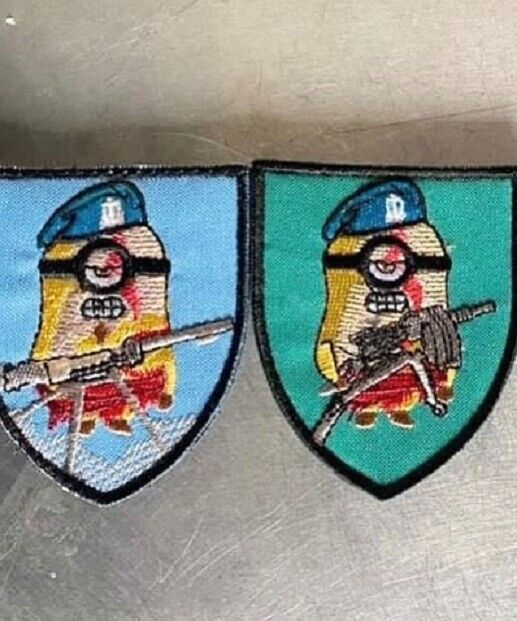 Lot of 2 - Ukraine Patch Minion - military Ukrainian
