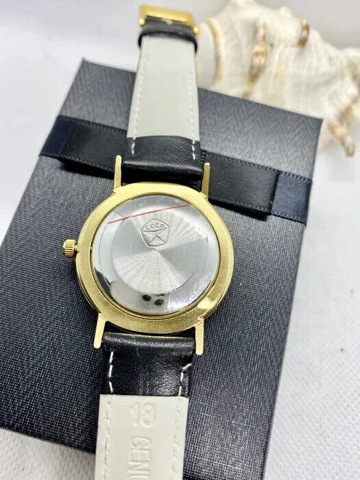 Poljot de Luxe Mens Watch Shockproof Ultra Slim Wristwatch USSR Soviet Serviced