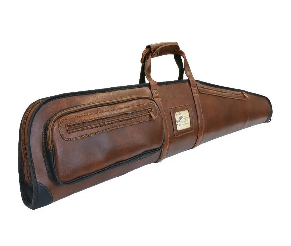 44" Shotgun Hunting Case Eco Leather Cover Rifle Gun Carry Bag Gift Weapon Slip