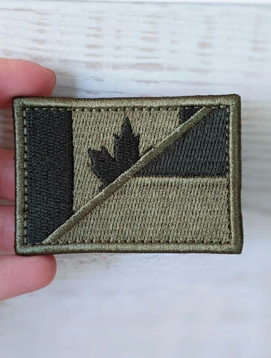 Ukraine Patch - Flag Canada with Ukraine CA + UA  together