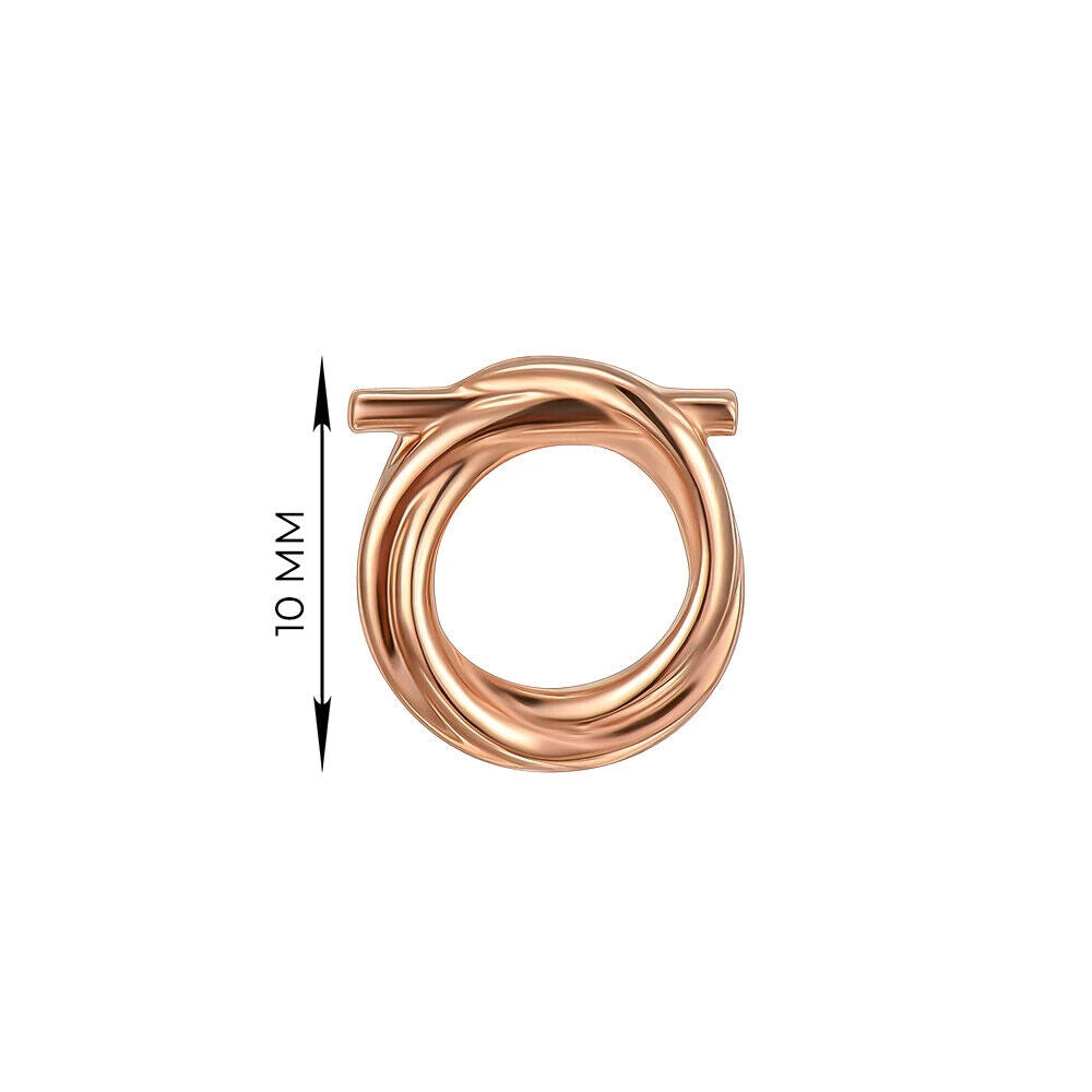 Earrings Studs Woman Lady Jewelry Charm Jewellery 14k red gold (585)