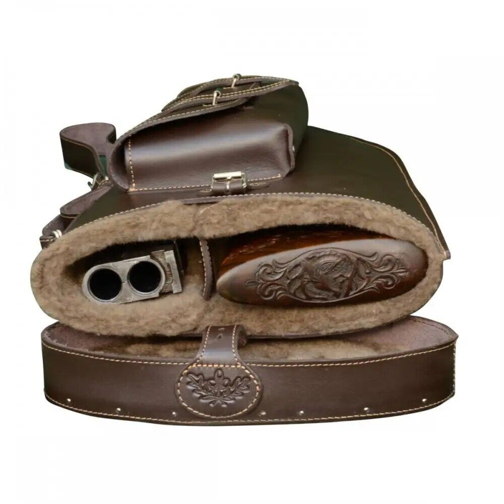 Shotgun Hunting Case Leather Cover Rifle Disassemble Gun Carry Bag Gift Winter