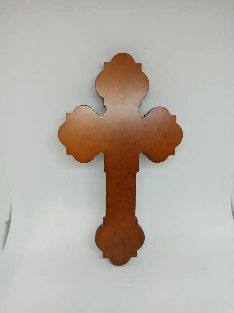 12" Wooden Cross Orthodox Carved Crucifix Jesus Christ Large Hand Altar Gift