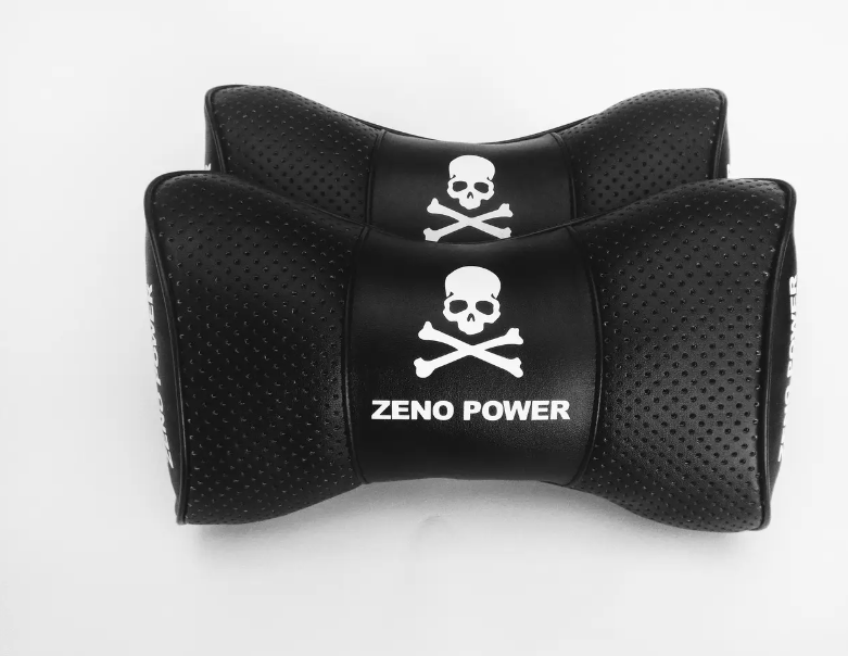 NEW Car Seat Headrest Cushion Auto Neckrest Cover Pillow 2pcs - YOUR LOGO & NAME
