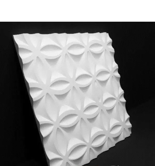 2pcs Panels Wall ABS Stone Art Plastic Mold Decor 3D Plaster Tile Form Design