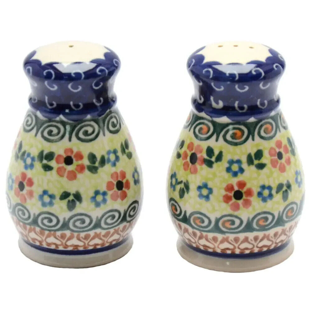 New Set Salt & Pepper Ceramic Ukraine House Gift Hand Painted Ukrainian Ornament