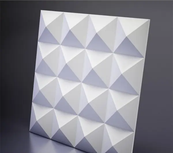 2pcs Panels Wall ABS Stone Art Plastic Mold Decor 3D Plaster Tile Form Design