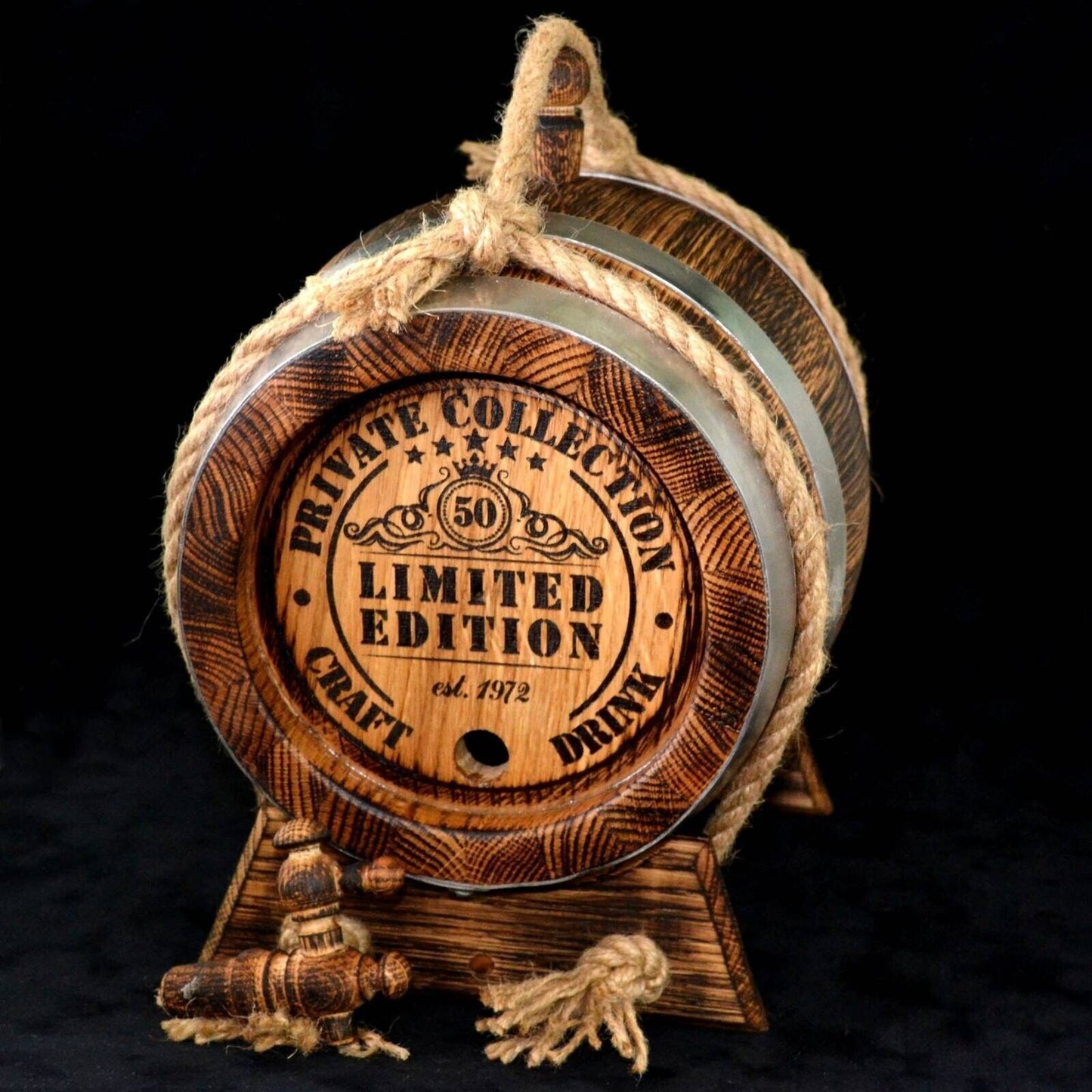 5.28 Gallon / 20L Oak Barrel Keg Brandy Wine Drinks Whisky Beer Sake Rum Bourbon