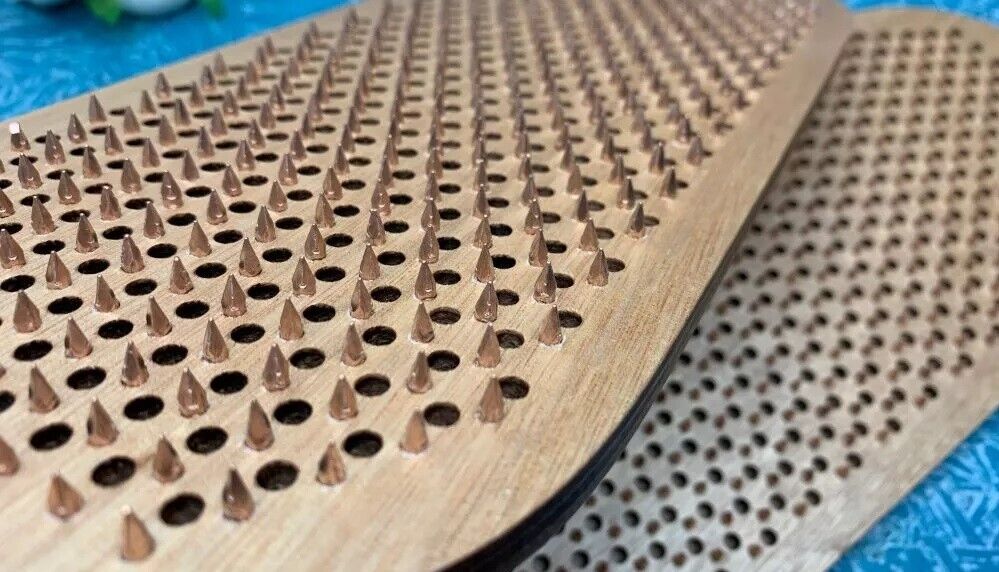 NEW Sadhu board Yoga Meditation Spiritual life - Copper Nails - 10 mm Om sign