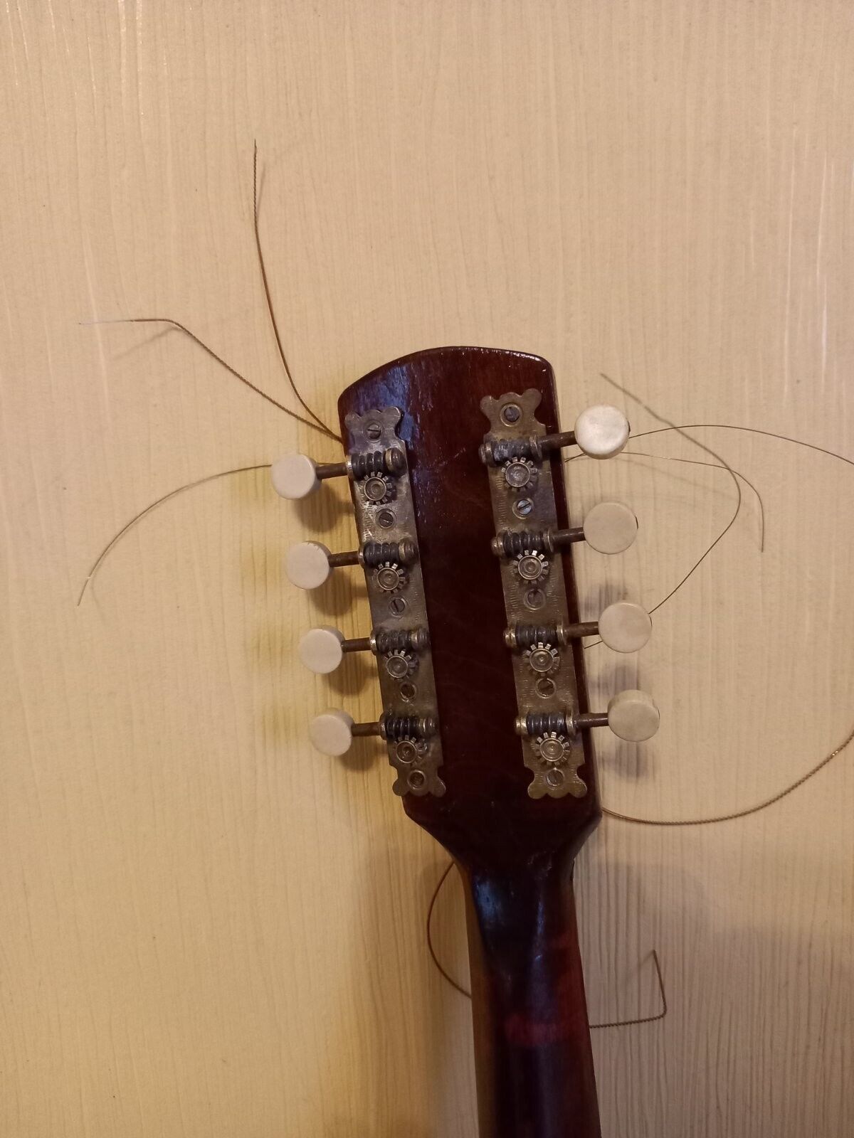 Unknown Italian Mandolin Folk Instrument Vintage 8 String