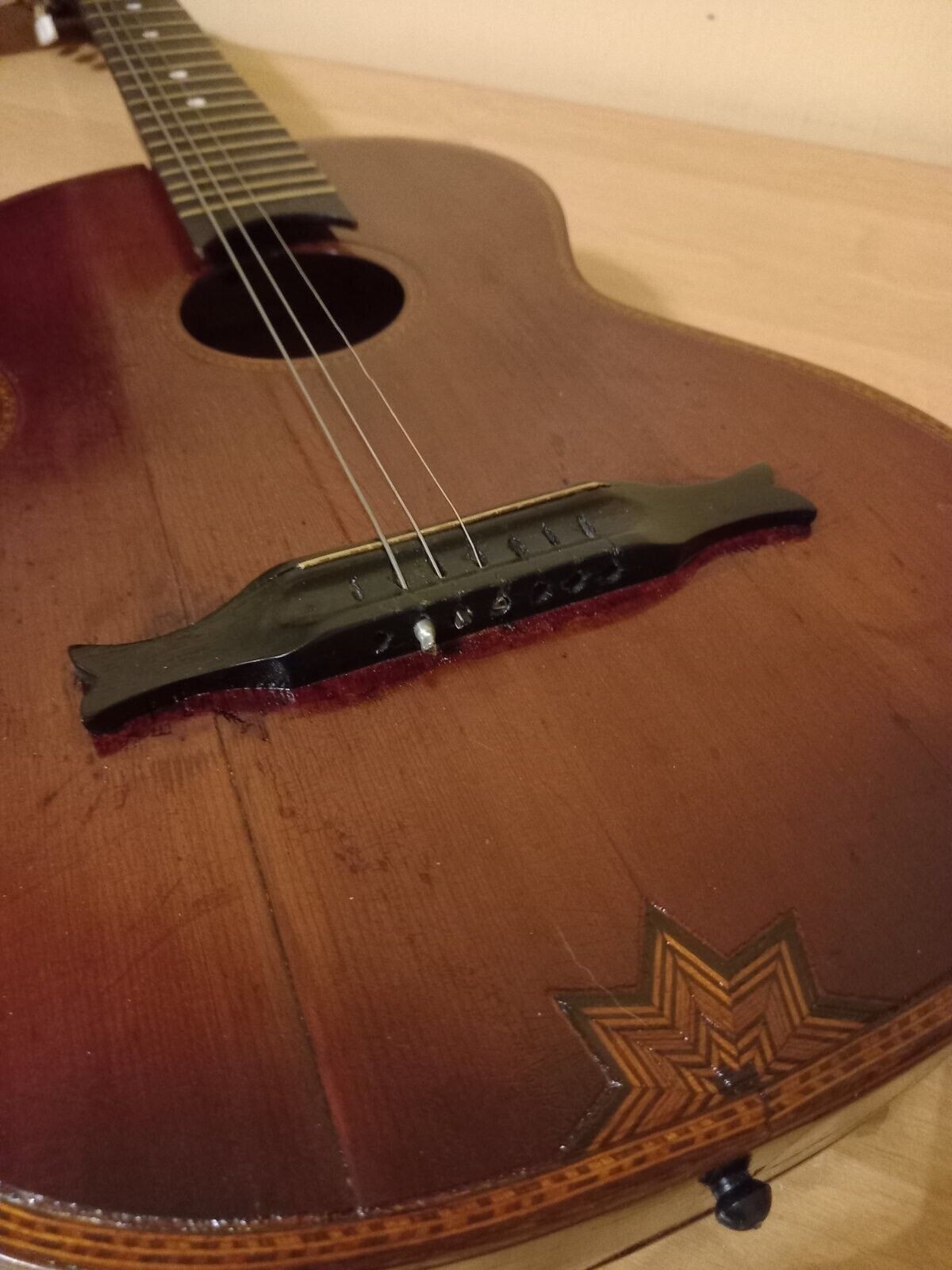 Shikhovo USSR Soviet Acoustic Guitar 7 string Russian Vintage and Rare