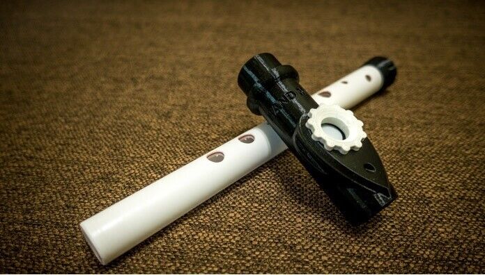 Sopilka Ukrainian Chromatic Soprano in C Flute Ukraine Kazu with Regulator
