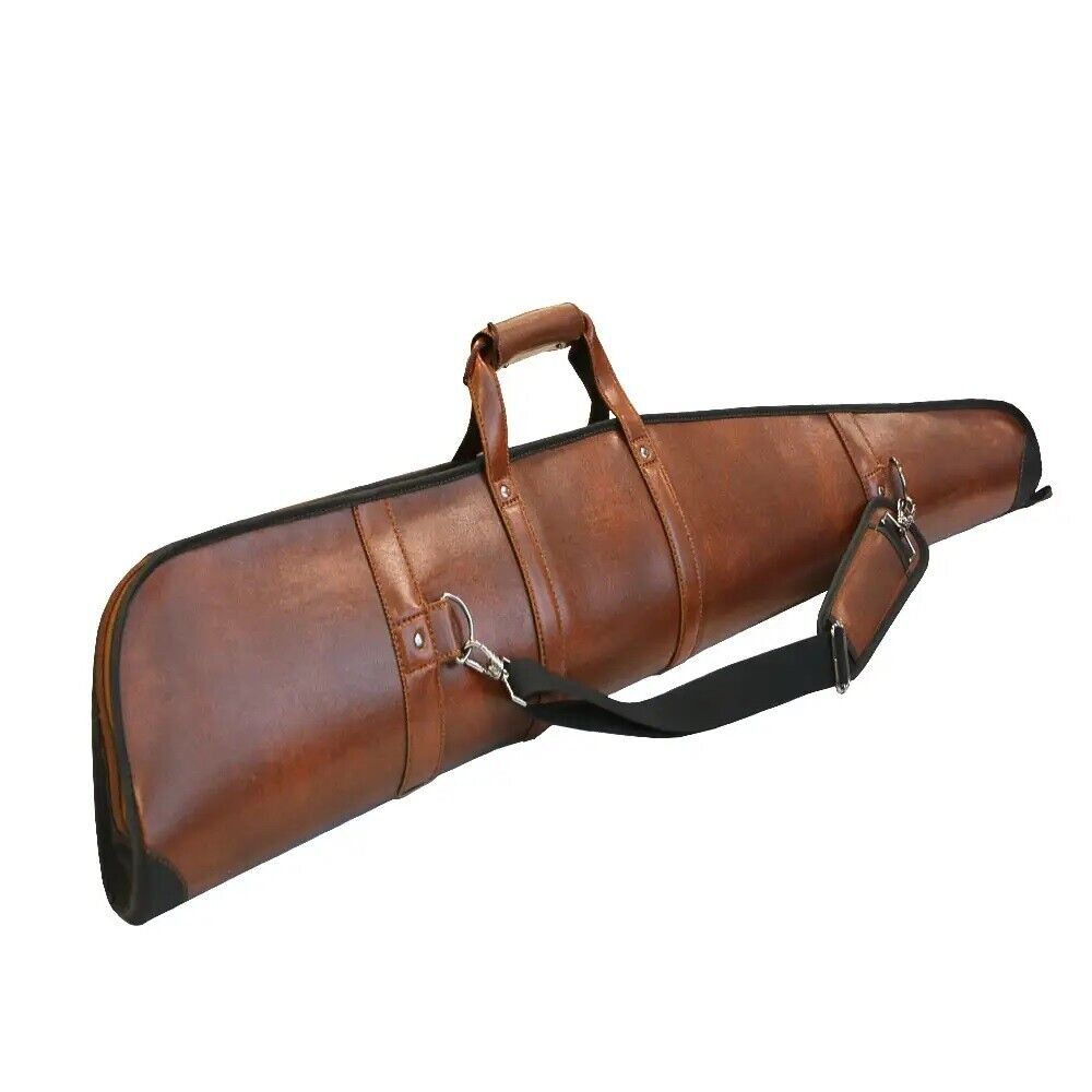 44" Shotgun Hunting Case Eco Leather Cover Rifle Gun Carry Bag Gift Weapon New