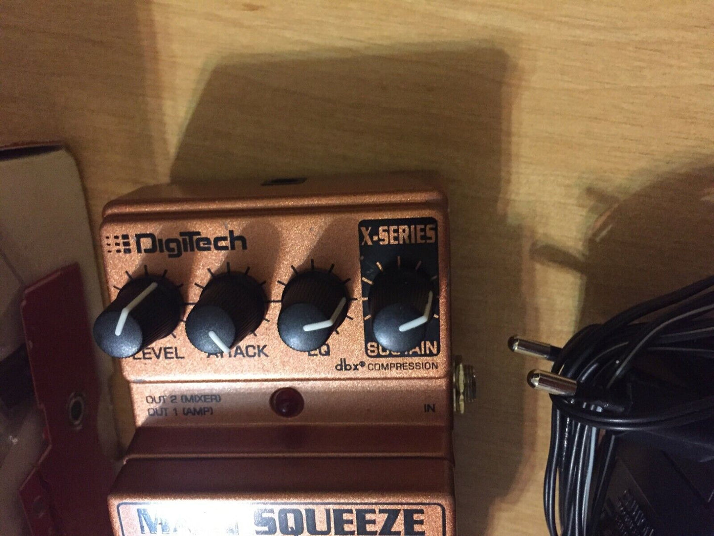 DigiTech X-Series Main Squeeze Compressor/Sustainer Pedal + Box + Power
