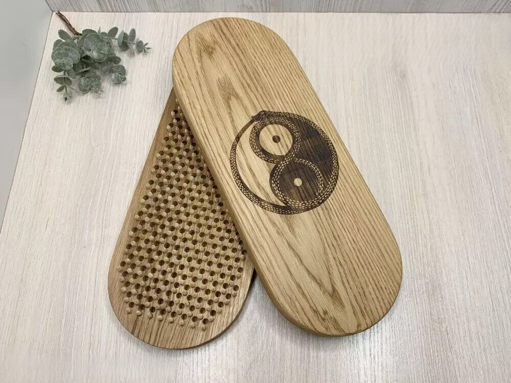Premium Sadhu board Yoga Meditation Spiritual life - Bamboo Nails - Natural Wood
