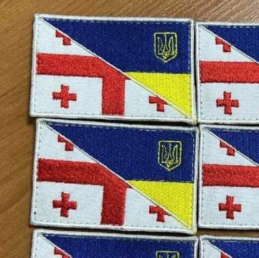 Ukraine Patch - Flag Ukraine + Georgia