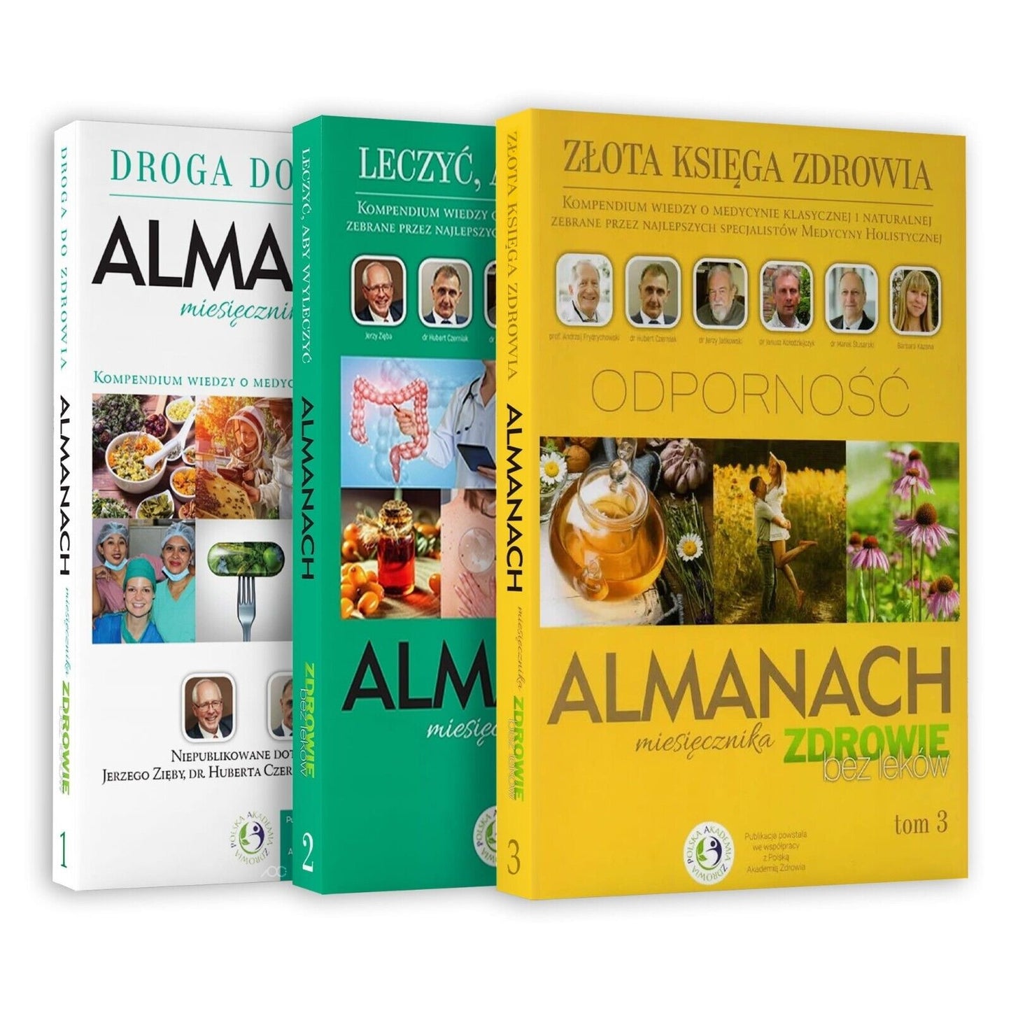 All 3 Books Almanach "Heal To Cure" Jerzy Zięba, Hubert Czerniak, FREE P&P