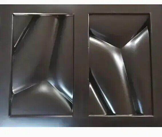 2pcs Panels Wall ABS Stone Art Plastic Mold Decor 3D Plaster Tile Form Design
