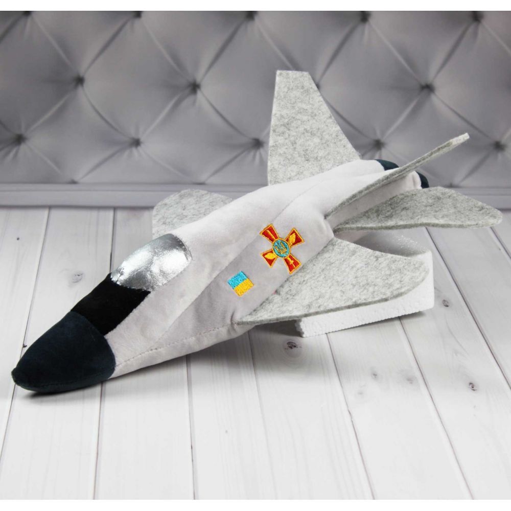 15" Soft Plushie Aircraft MIG, Army Toy Support Ukraine War 2022 NEW 40cm