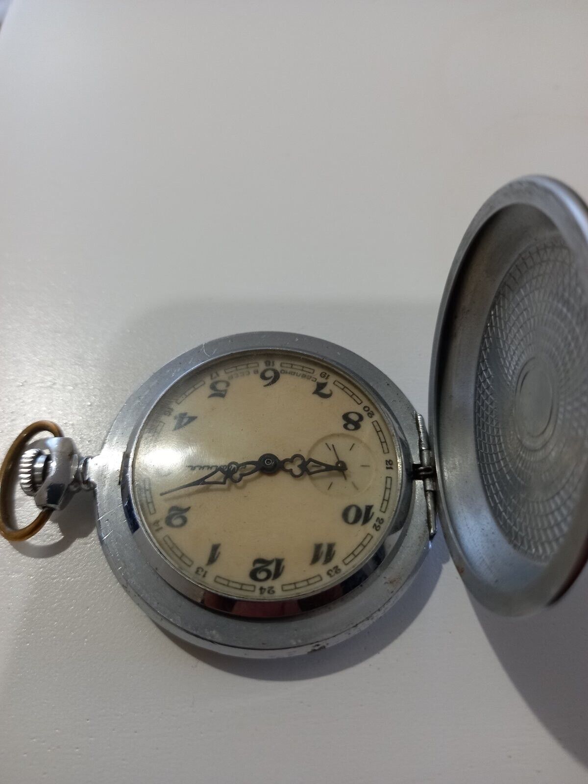 MOLNIJA USSR POCKET MENS WATCH MECHANIC SOVIET RUSSIAN FLEET 300 NAVY